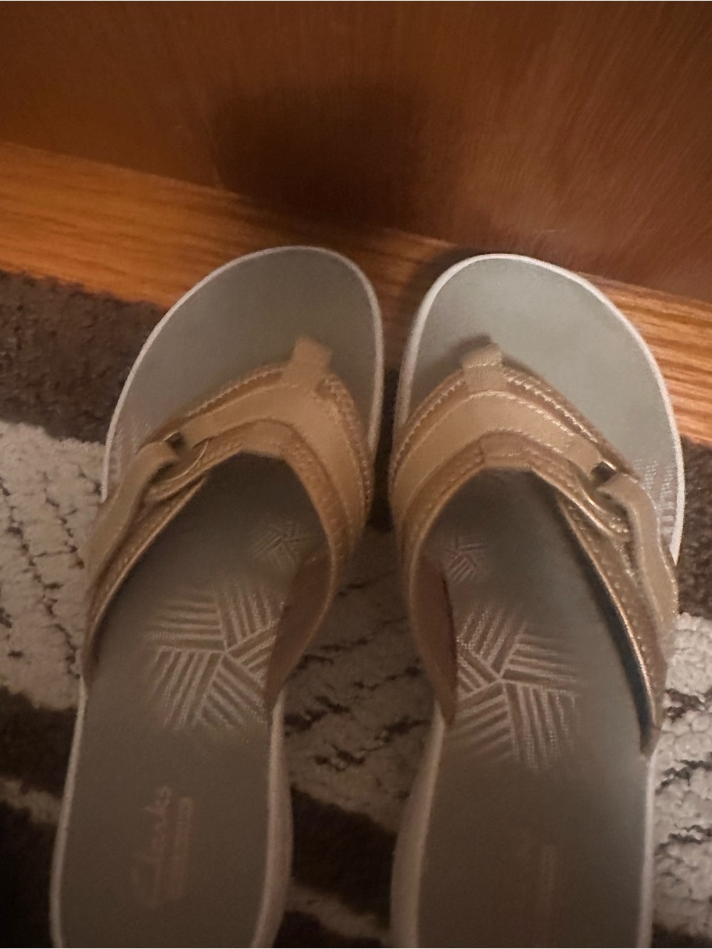 Clarks Women's Light Beige Strap Sandals